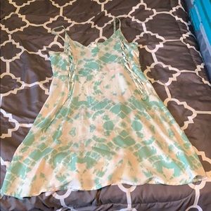 tye die mint green dress